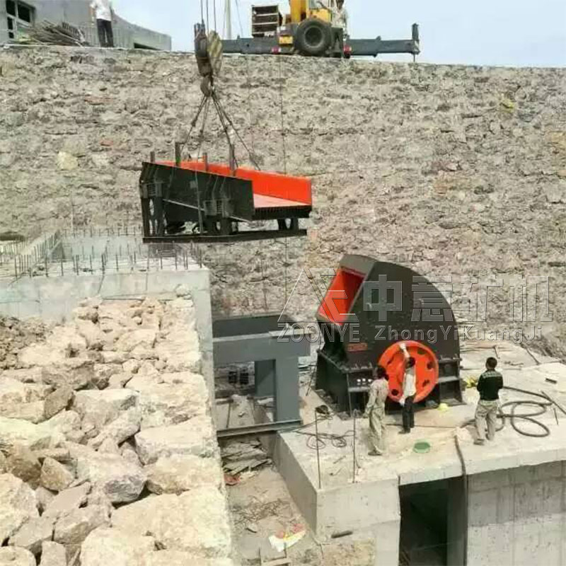 河南平頂山石料生產(chǎn)現(xiàn)場