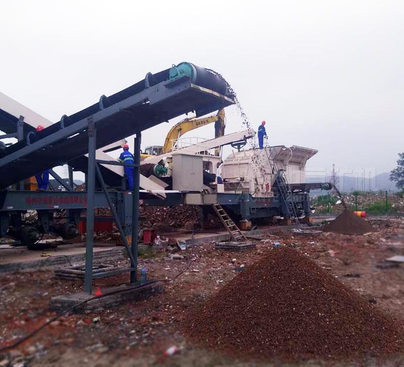 杭州同盛園林建筑垃圾處理現(xiàn)場實(shí)拍