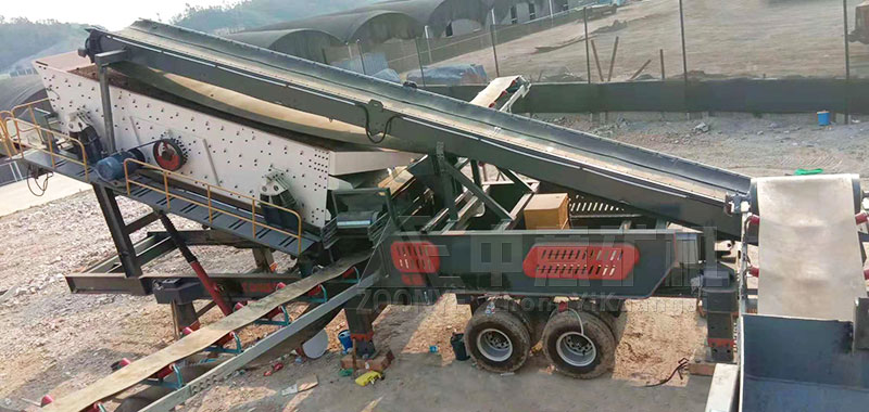 移動式破碎機(jī)處理建筑垃圾