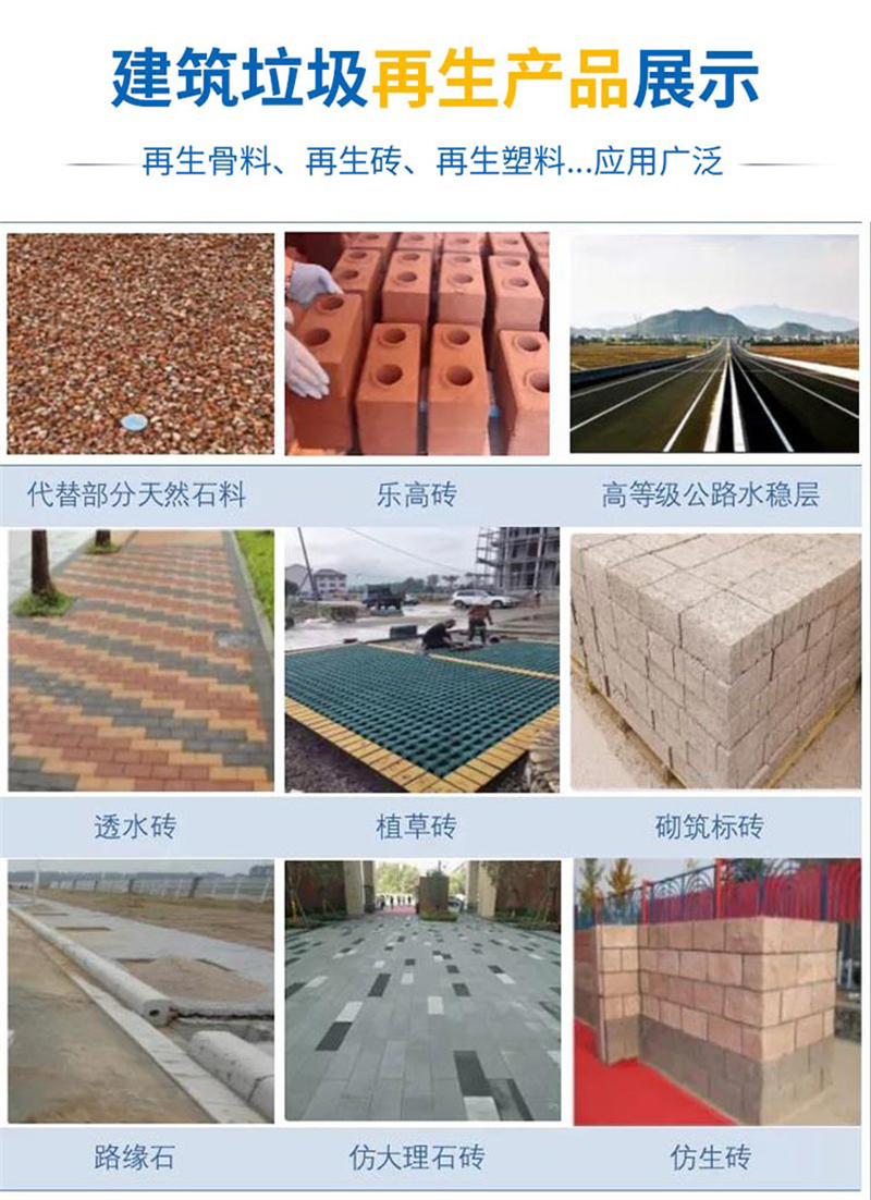 建筑垃圾再生產(chǎn)品展示 建筑垃圾再生產(chǎn)品展示