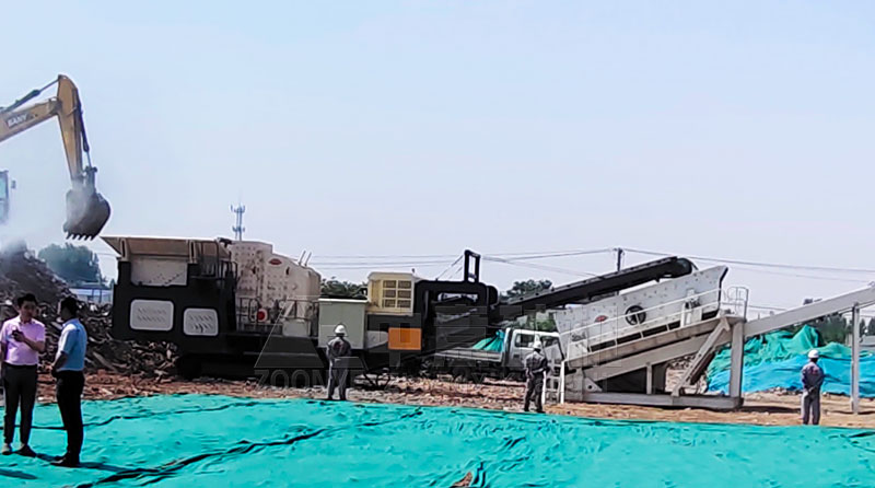 建筑垃圾處理現(xiàn)場(chǎng)