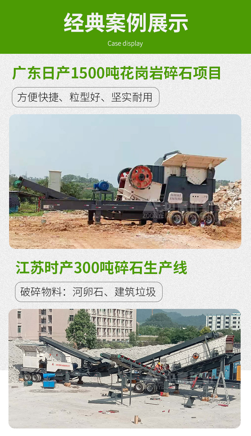 中意移動式砂石料生產(chǎn)線案例賞析