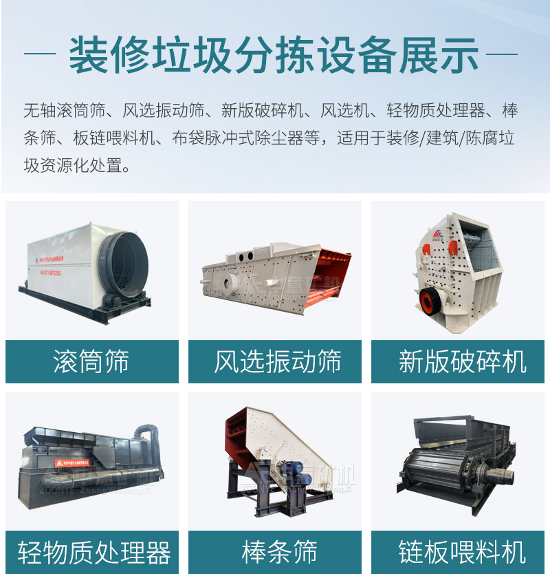 中意裝修垃圾處理設(shè)備展示