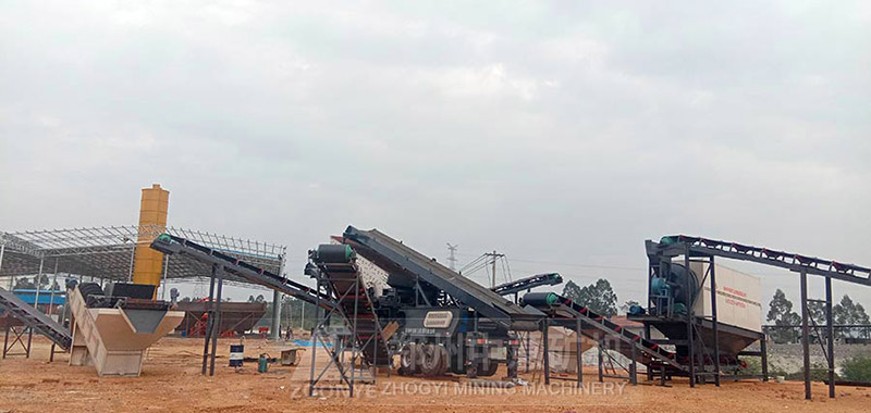 移動(dòng)破碎機(jī)在江蘇使用現(xiàn)場(chǎng) 移動(dòng)破碎機(jī)在江蘇使用現(xiàn)場(chǎng)