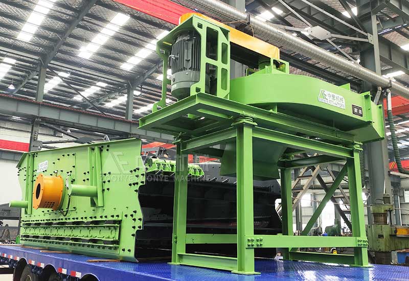 棒條弛張篩+立式負壓風(fēng)選機